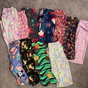 LuLaRoe l/XL kids leggings 11 pairs!